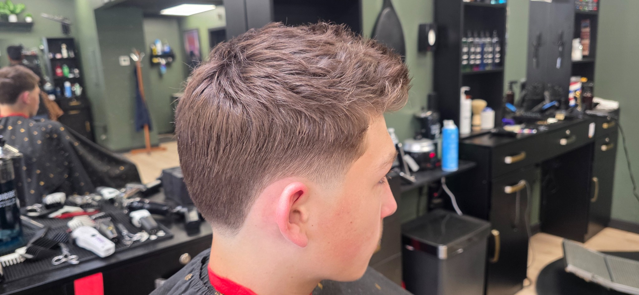 A finished haircut at The Chop Shop